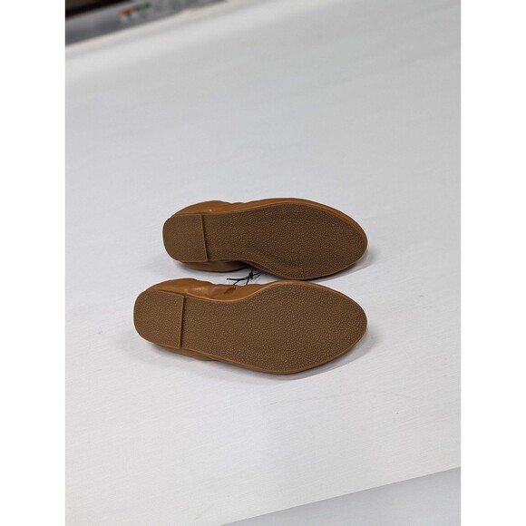 Torrid NWT Size 6.5 Cognac Faux Leather Ballet scrunch flats - Picture 7 of 9